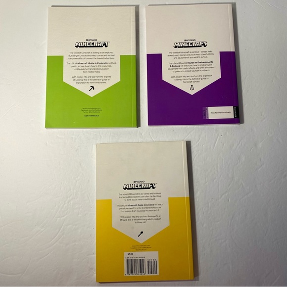 Mojang Minecraft Book Lot - Guide To: Enchantments & Potions, Exploration, & Cre - Picture 4 of 11